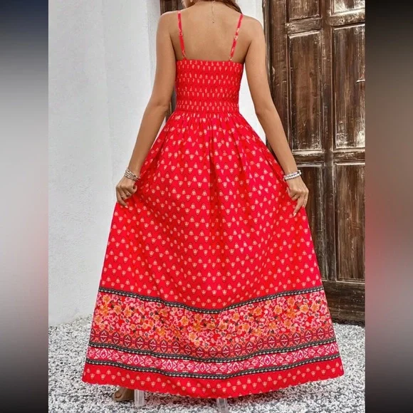 Boho floral print cami maxi dress - Picture 7 of 8